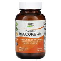 Пищевая добавка Pure Essence PureBiotics Restore с пробиотиком, 60 растительных капсул