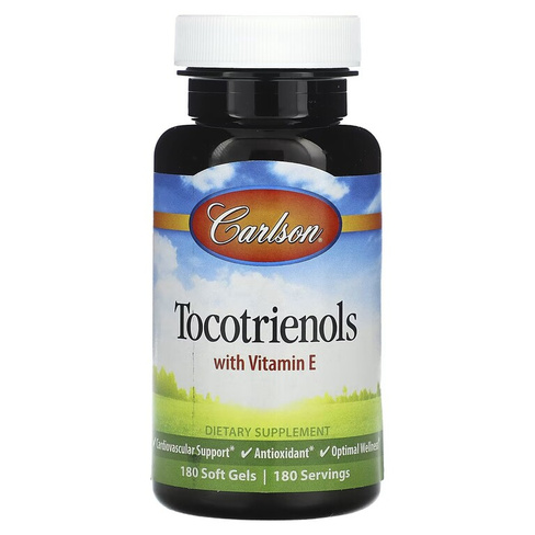 Токотриенолы Carlson с витамином Е, 180 мягких таблеток