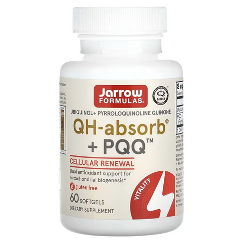 Пищевая добавка Jarrow Formulas QH-Absorb + PQQ, 60 таблеток