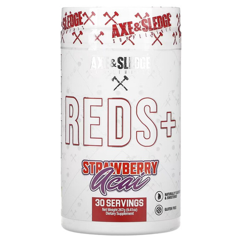 Пищевая добавка Ax & Sledge Supplements Reds+ Strawberry Acai, 267 г