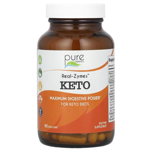 Добавка Pure Essence Real-Zymes Keto, 90 растительных капсул