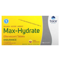 Шипучие таблетки Trace Minerals TM Sport Max-Hydrate Endurance цитрус, 8 тюбиков по 10 таблеток