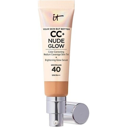 IT Cosmetics Your Skin But Better CC+ и Nude Glow Легкая тональная основа со средним покрытием и сыворотка для сияния не
