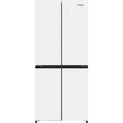 Холодильник Hyundai CM4542F 3-хкамерн. белое стекло инвертер HYUNDAI