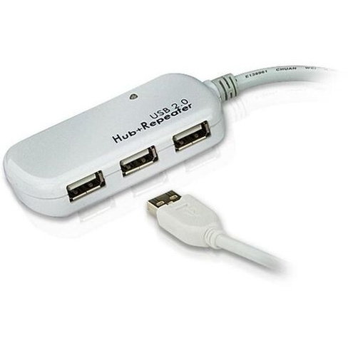Кабель-удлинитель USB ATEN UE2120H, USB A(m) (прямой) - 0.082м
