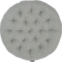 Подушка на стул Tkano Essential круглая, из стираного льна, серого цвета, 40x40x4 см TK22-CP0006