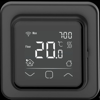 Электронный программируемый термостат с сенсорным дисплеем IQ THERMOSTAT SMART HEAT Wi-Fi (черный)