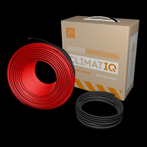 Греющий кабель CLIMATIQ CABLE (20 Вт/м2) 30m