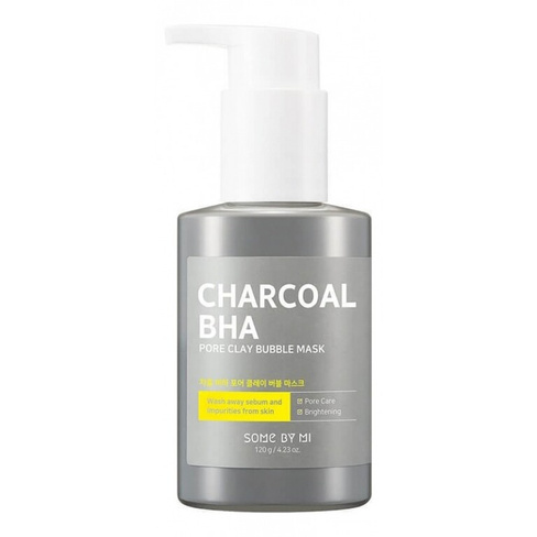 Маска для лица Some By Mi Charcoal BHA Pore Clay Bubble