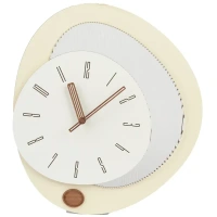 Часы настенные Z130 фигурные МДФ цвет белый бесшумные 35.5x40 см Без бренда Z130 Часы настенные