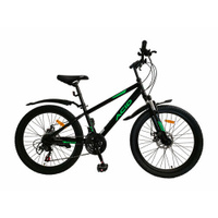 Велосипед подростковый горный 24" ACID F 240 D рама 13" черно-зеленый