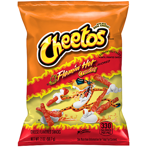 Кукурузные чипсы Cheetos Flamin' Hot Crunchy острые со вкусом сыра 1 шт. 56.7 г США