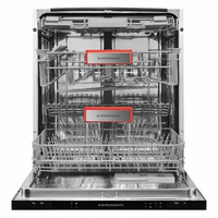 Встраиваемая посудомоечная машина KUPPERSBERG GS 6057, полноразмерная, ширина 59.6см, полновстраиваемая, загрузка 15 ком