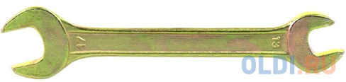 Ключ рожковый, 13 х 17 мм, желтый цинк// Сибртех