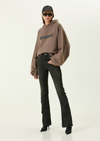Темно-коричневые джинсовые брюки bootcut Balenciaga