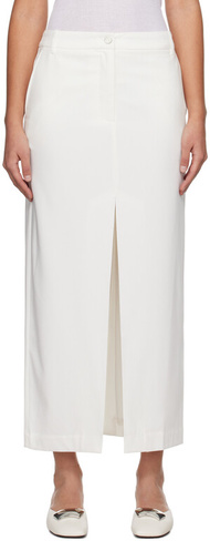 Белая длинная юбка с разрезом Remain Birger Christensen