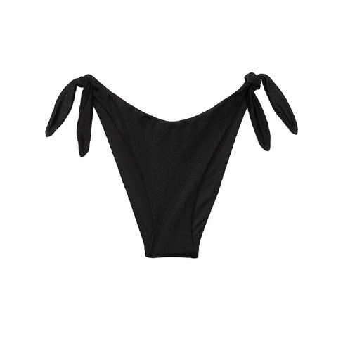 Плавки бикини Victoria's Secret Knotted Side-Tie Brazilian, черный