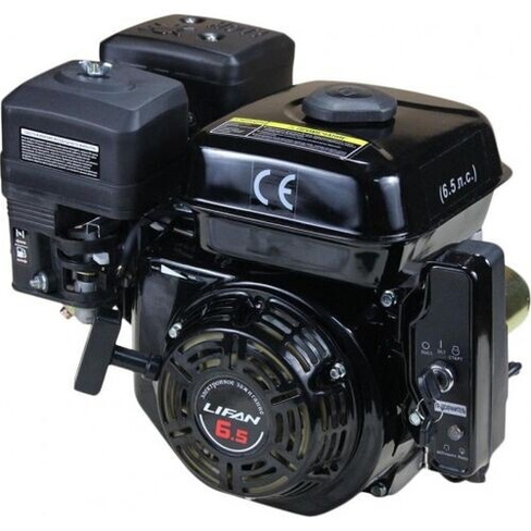 Бензиновый двигатель LIFAN 168F-2D 6,5 л.с. (вал 20 мм, электростартер) [168FD-2]