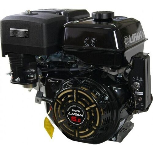 Бензиновый двигатель LIFAN 190FD- 3А 15,0 л.с. (вал 25 мм, 3А, электростартер) [190FD-3А]