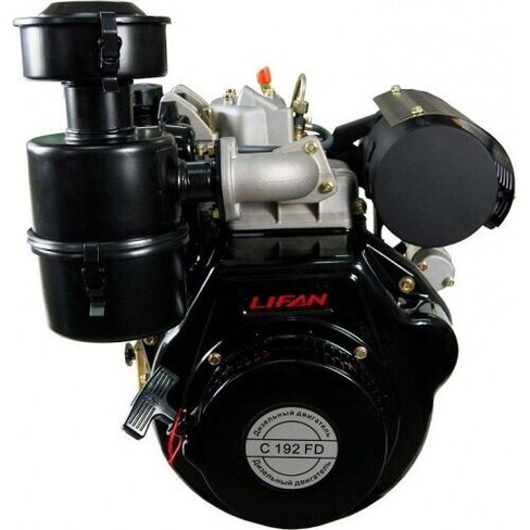 Дизельный двигатель LIFAN C192FD 6А 15 л.с. (вал 25 мм, 6А, электростартер)