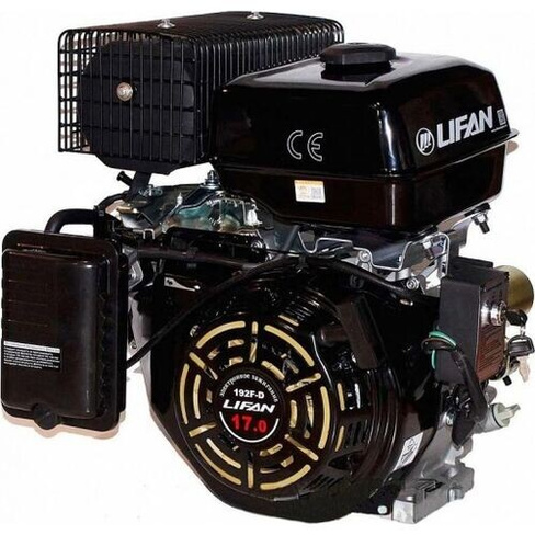 Бензиновый двигатель LIFAN 192F D-7A 17,0 л.с. (вал 25 мм, 7А, электростартер) [192FD-7A]