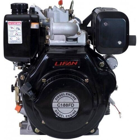 Дизельный двигатель LIFAN C188FD 6А 13 л.с. (вал 25 мм, 6А, электростартер)
