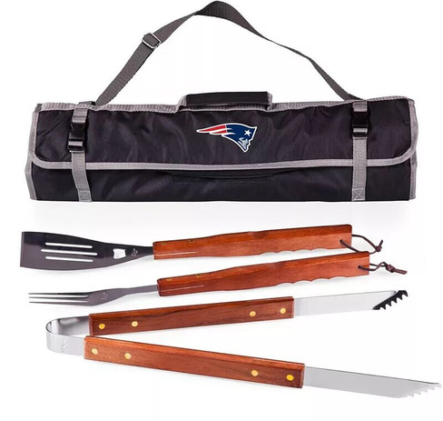 Набор из трех предметов для барбекю и гриля Picnic Time New England Patriots