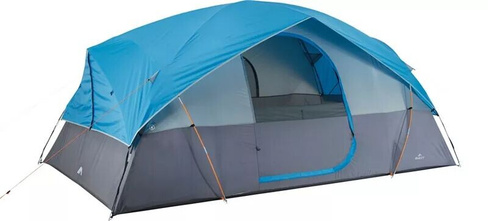 Купольная палатка Quest Switchback на 8 человек с перекрестной вентиляцией, синий