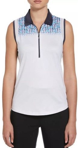 Женская рубашка-поло для гольфа без рукавов Callaway с геометрией
