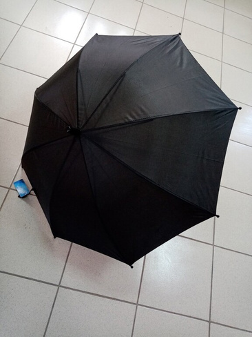 Зонт детский черный радиусом 50 см