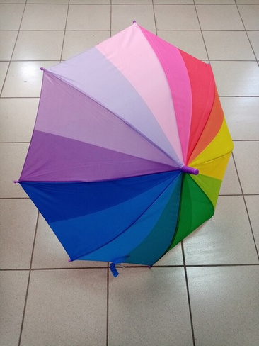 Зонт детский радужный радиусом 50 см