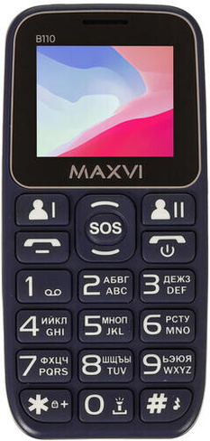 Сотовый телефон MAXVI B110DarkBlue