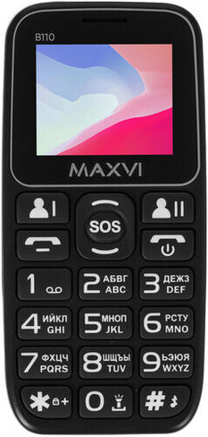 Сотовый телефон MAXVI B110Black