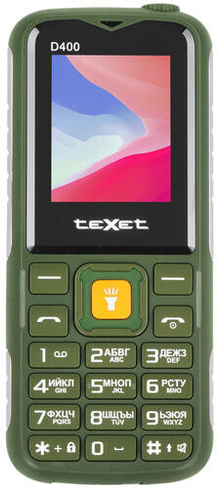 Сотовый телефон teXet TM-D400Green