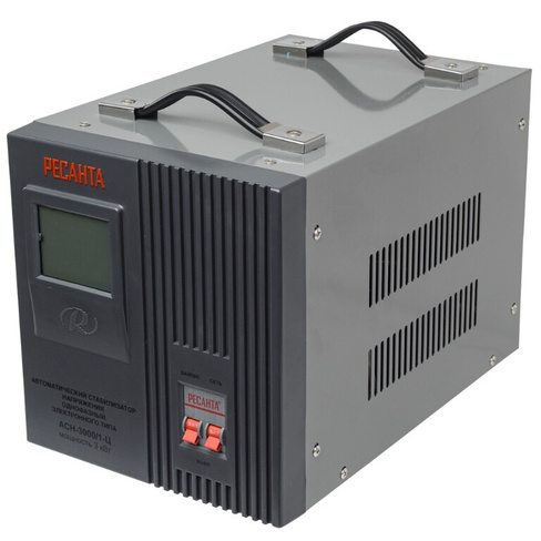 Стабилизатор напряжения однофазный Ресанта АСН-3000/1-Ц 63/6/5 для домашнего электрооборудования (3000вт) ACH 3000/1-Ц