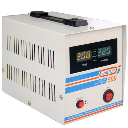 Электронный стабилизатор напряжения Энергия АСН-500 Е0101-0112 (однофазный, напольная установка, точность 94%) Стабилиза