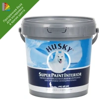Краска для стен Husky Super Paint Int моющаяся матовая прозрачная база С 0.8 л HUSKY None