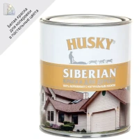 Краска по дереву Husky Siberian полуматовая цвет белый база А 0.9 л HUSKY None