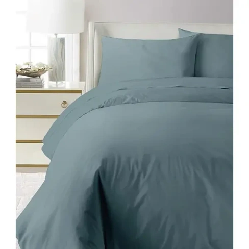 Комплект постельного белья Mona Liza евро Plus сатин сине-зеленый MONA LIZA Комплект постельного белья Сатин