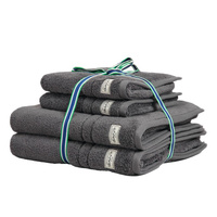Полотенце для ванной Gant 4er Pack, темно серый