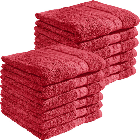 Полотенце для ванной REDBEST 12er Pack Chicago, красный