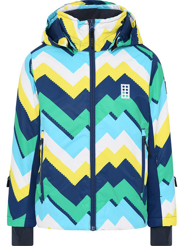 Лыжная куртка LEGO Jesse 717, цвет Grün/Gelb/Blau