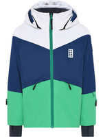 Лыжная куртка LEGO Jested 708, цвет Weiß/Dunkelblau/Grün