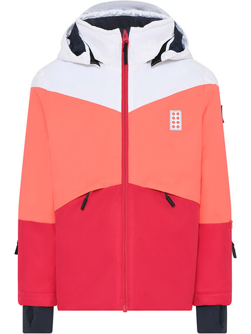 Лыжная куртка LEGO Jested 708, цвет Weiß/Rosa/Rot