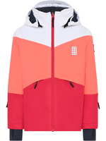 Лыжная куртка LEGO Jested 708, цвет Weiß/Rosa/Rot
