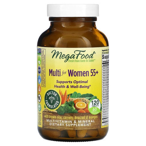 MegaFood Мультивитамин для женщин от 55 лет 120 таблеток