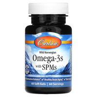 Omega-3 Carlson с SPM, 60 мягких таблеток