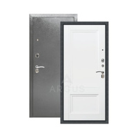 Входная дверь Аргус Люкс-3К "Анастасия-2" антик серебро/белый снег