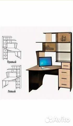 Стол компьютерный с углом КЛ 6.1 Росток