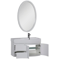 Комплект мебели для ванной Aquanet Сопрано 95 R 169345 Белый